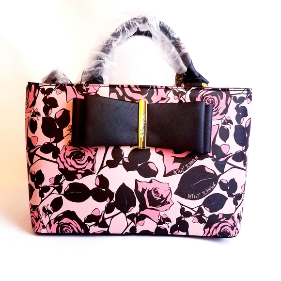 Betsey Johnson Handbags - Betsey Johnson Floral Satchel Handbag Purse